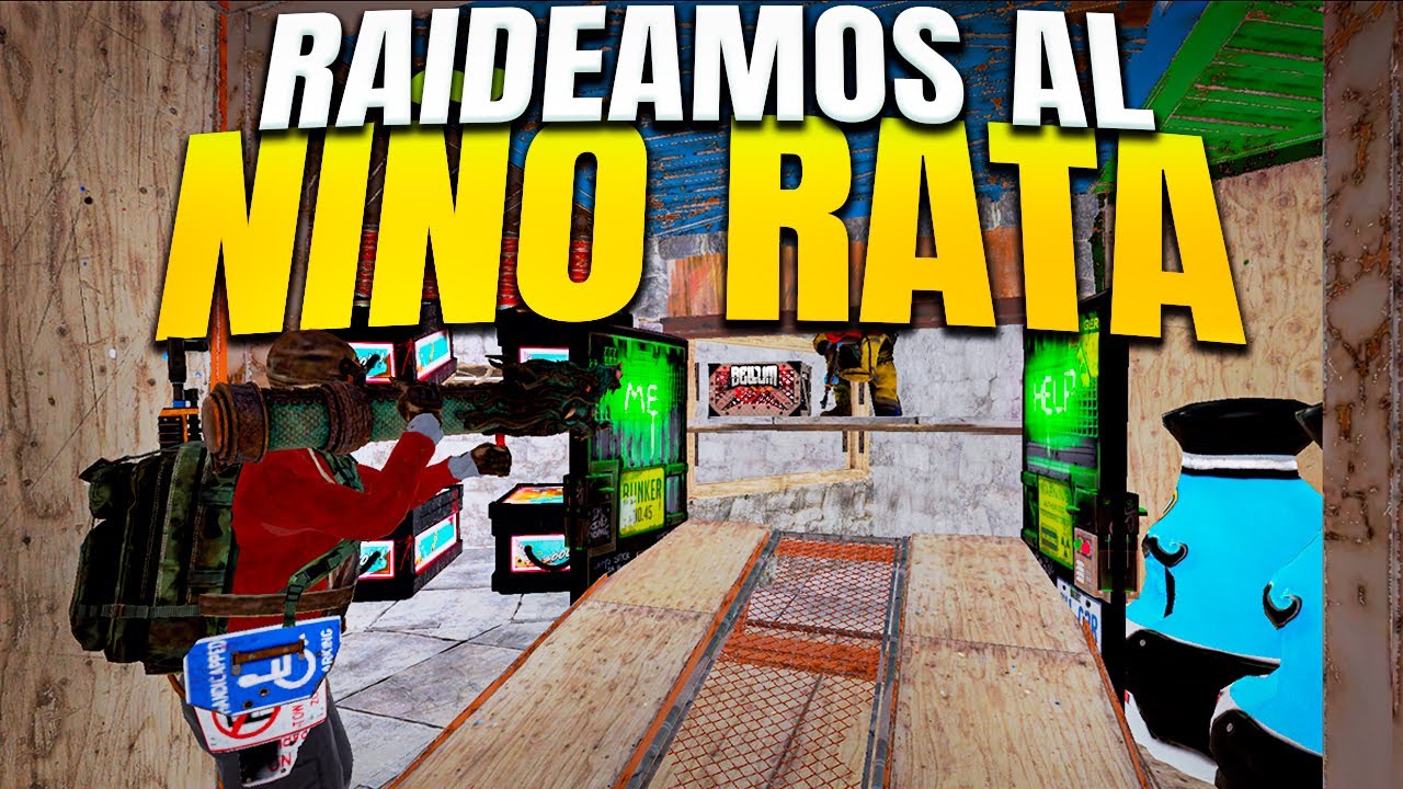 RAIDEO al NIÑO RATA más PRO de RUST - Gameplay español