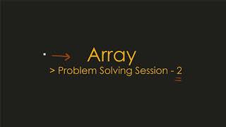 Array - Part 3