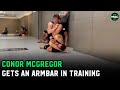 Conor McGregor gets an armbar as a newly promoted black belt