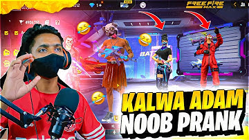 Noob कलुवा Adam Prank 😂with Random Players 😳Clash Squad must watch || KAAL YT