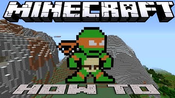Minecraft ~8 Bit~ HOW TO : TMNT ( Tutorial ) /W Killerkev