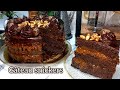 قاطو الكراميل و الكاكاوية بنينة برشا إقتصادية و سهلة التحضير Gâteau Snickers 