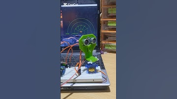 Mini Radar in Action! How to make an Arduino Radar project  in 3 easy steps #arduino #shorts #diy