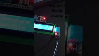 Temperature and humidity measure from DHT 11 sensor  #arduino #arduinoproject