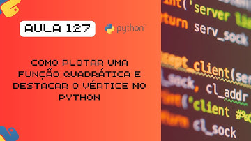 Aula 127 - Gráfico da Função Quadrática com Destaque ao Vértice em Python