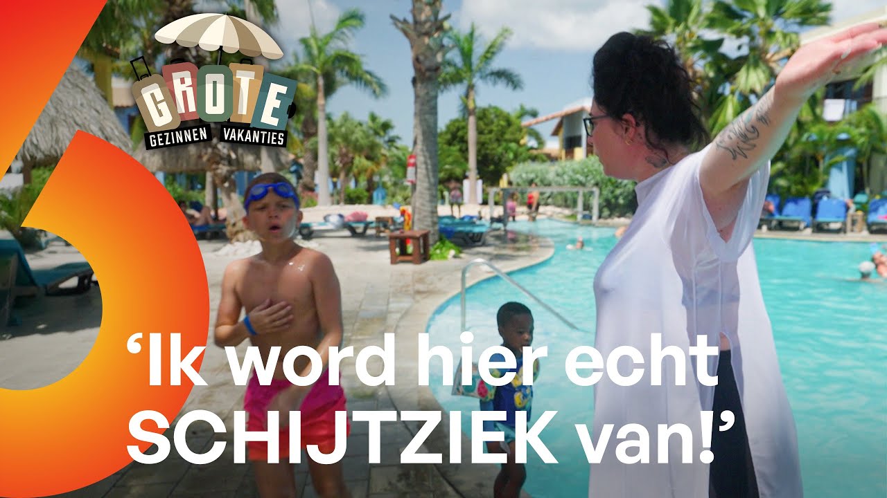 Familie-uitje? Zoon Jay BLIJFT LIEVER  in het ZWEMBAD! | Grote Gezinnen, Grote Vakanties