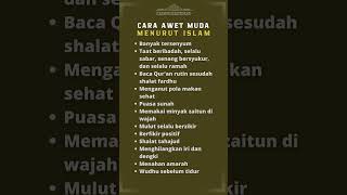 Download Lagu Cara Awet Muda Ala Islam MP3