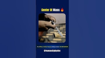 The balancing point of the universe within an object — Center of Mass #Physics #Science