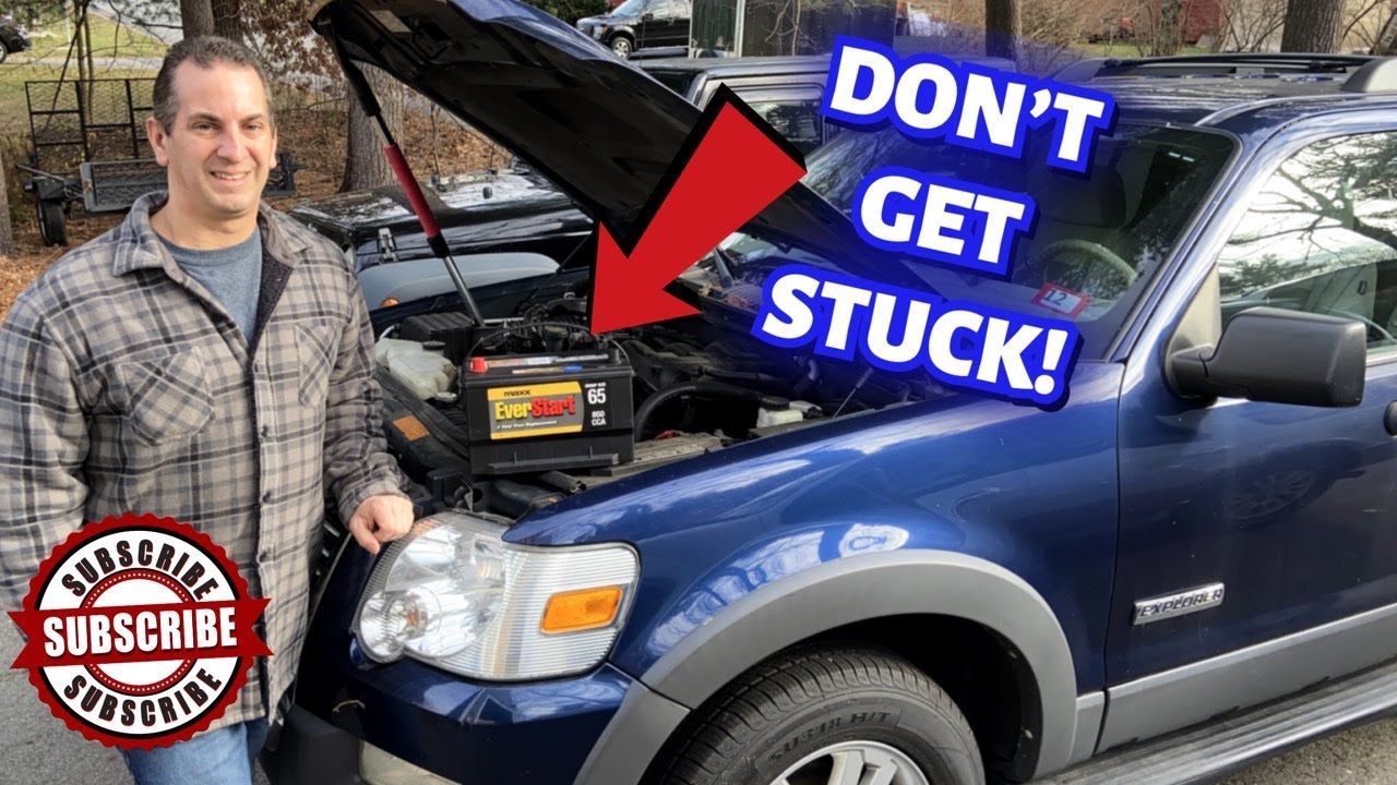 How To Replace The Battery 2006-2010 Ford Explorer - YouTube