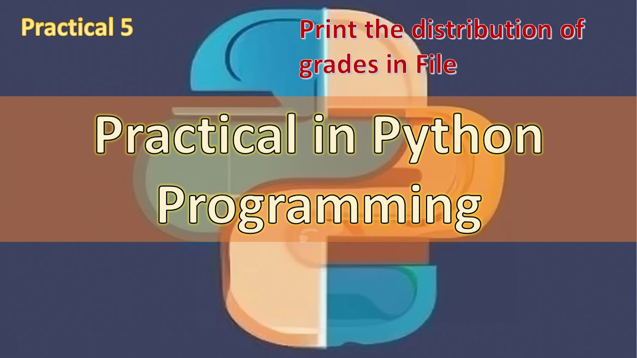 5. Python Program to Print the distribution of Grades in File - YouTube