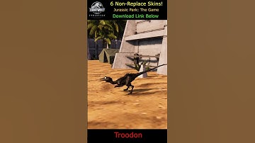 JPTG TROODON - 6 MORE NON-REPLACE Skins - Download Link Included - JWE Mods - #shorts
