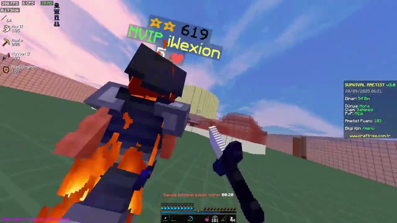 Craftrise ametist Patlayan cl lerde karşı taga zor anlar #pollos