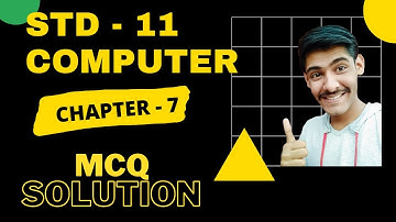 STD 11 COMPUTER CHAPTER 7 MCQ SOLUTION || Vim editor and Scripting | STD 11 | COMPUTER | CH 7 | MCQ