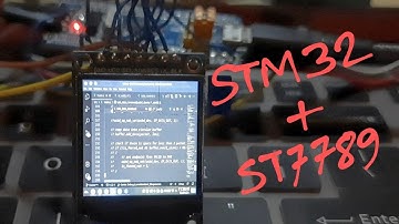 Made an external monitor using Stm32f103 and st7789 display (kind of)