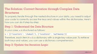 Resolving Iteration Issues in Python: Common Errors and Solutions