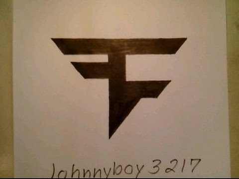 How To Draw FaZe Clan Logo Sign Symbol Emblem Easy Step By Step