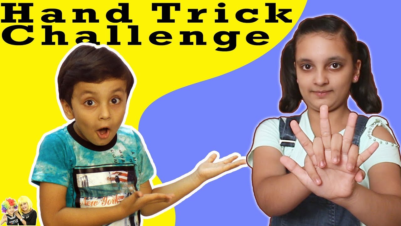 HAND TRICK CHALLENGE | Kids Fun Bloopers | Aayu and Pihu Show - YouTube