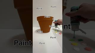 Mothers Day Inspired Painted Flowerpot (#shorts)