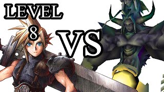 FFVII Level 8 Cloud Vs Bizzaro Sephiroth