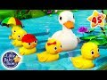 Five Little Ducks | + More Nursery Rhymes & Kids Songs | ABCs and 123s
 | Learn with Little Baby Bum