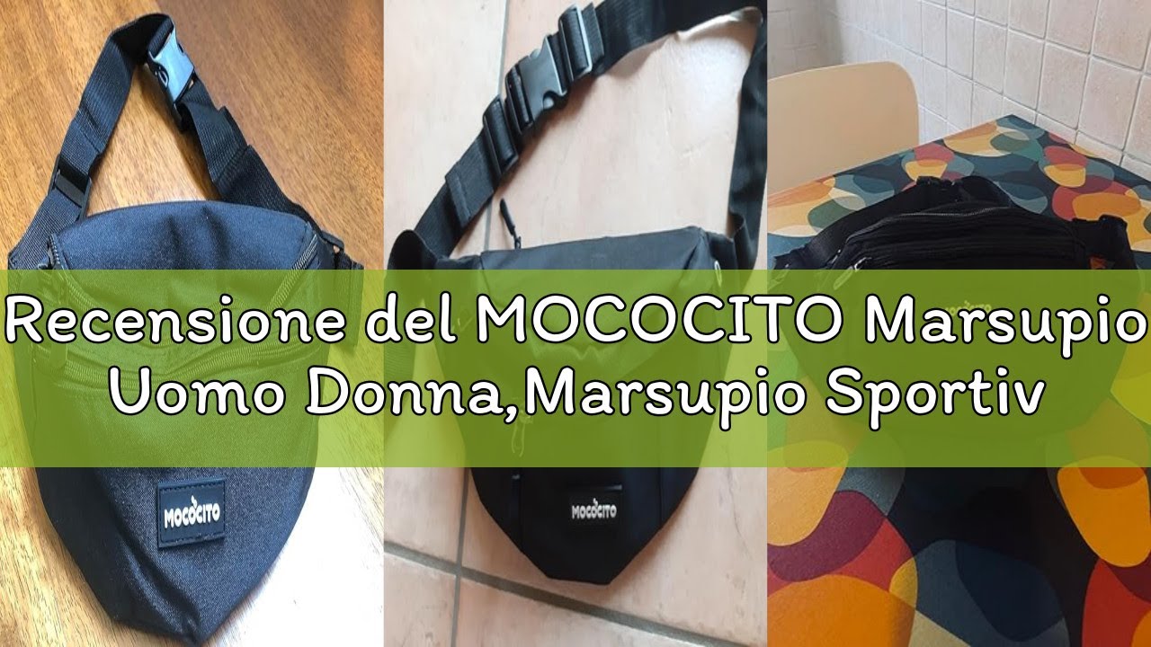 Recensione del MOCOCITO Marsupio Uomo Donna,Marsupio Sportivo con 4 Zip Tasche,Marsupio Uomo Tracoll