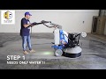 How to polish concrete floors in 3 steps - [fast video]