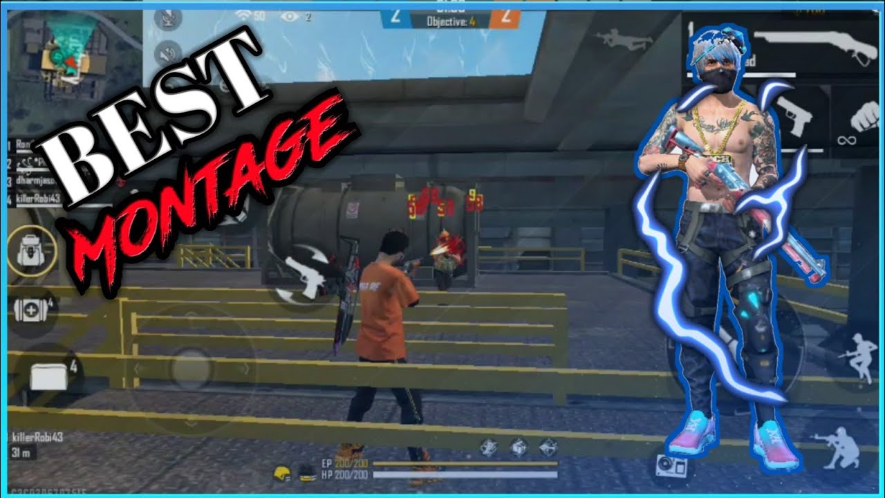 Free Fire 🔥|| BEST Montage || DHOLA GAMERS