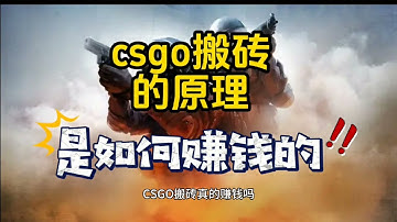 CSGO搬砖是如何赚钱的？真的能月入过万吗~~