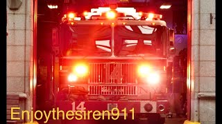 (FIRST VIDEO) FDNY ✨NEW✨ engine 14 responding 1/23/22