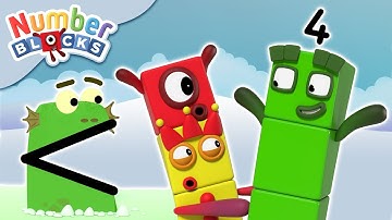 @Numberblocks- NEW EPISODES! | Blockzilla, Fruit Salad, Peekaboo & More! | Learn to Count