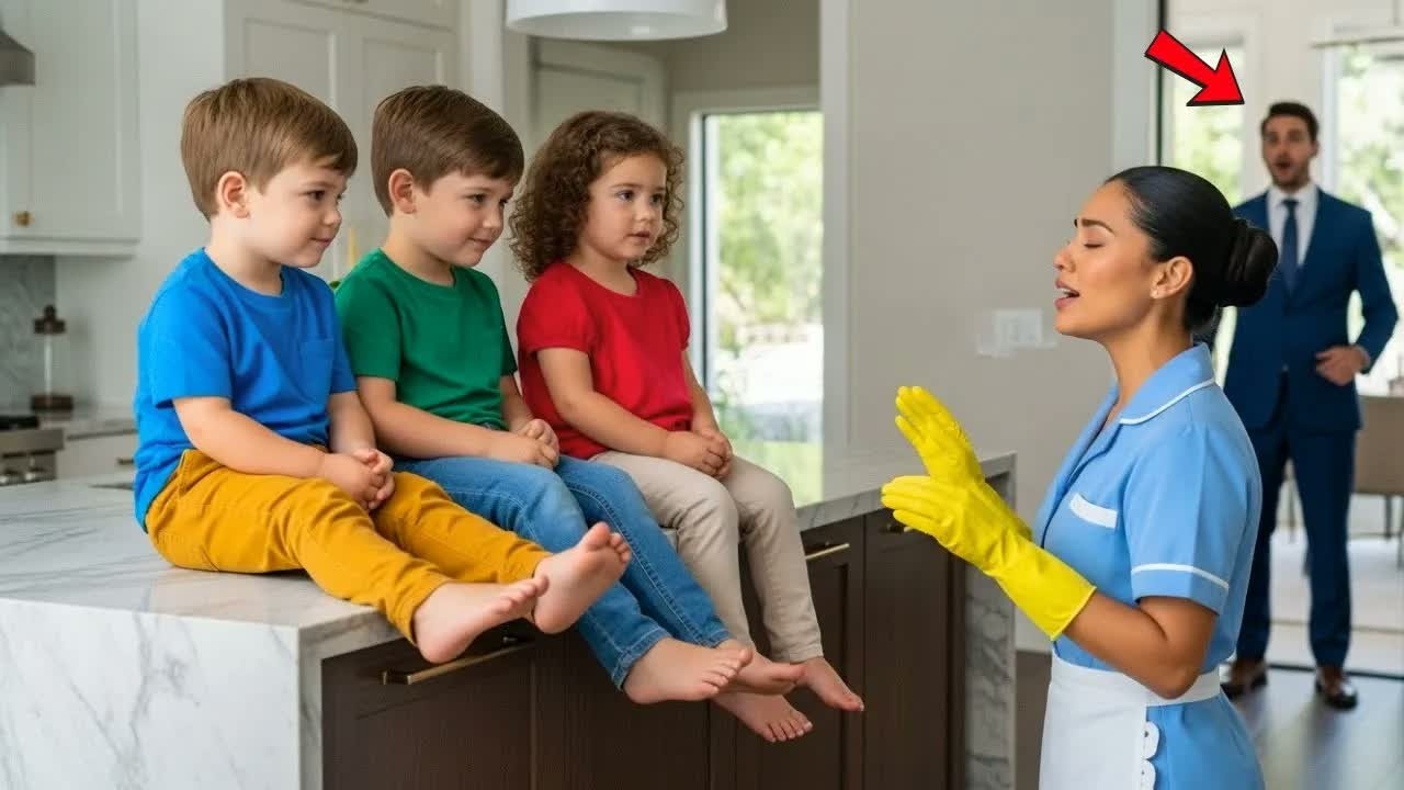 ¡MILLONARIO SORPRENDE A SU EMPLEADA SUSURRANDO UNA CANCIÓN EN RUSO A SUS TRILLIZOS… Y TODO CAMBI