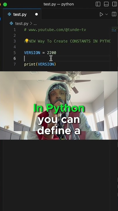 NEW Way To Create CONSTANTS In Python #coding #programming #python ...