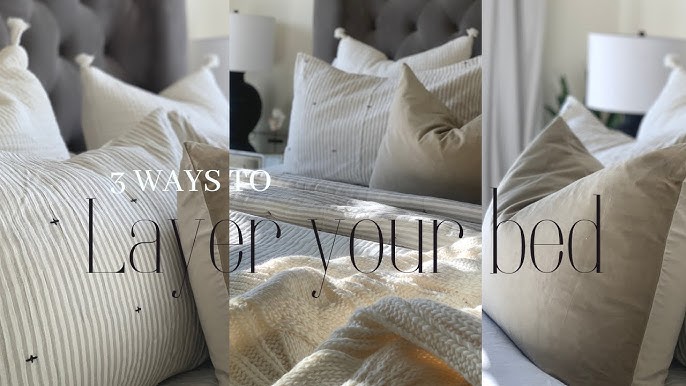 Styling Your Bed is Easy with Our Pillow Formations Chart