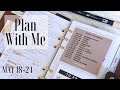 Plan With Me May 18-24 | Weekly Planning Process