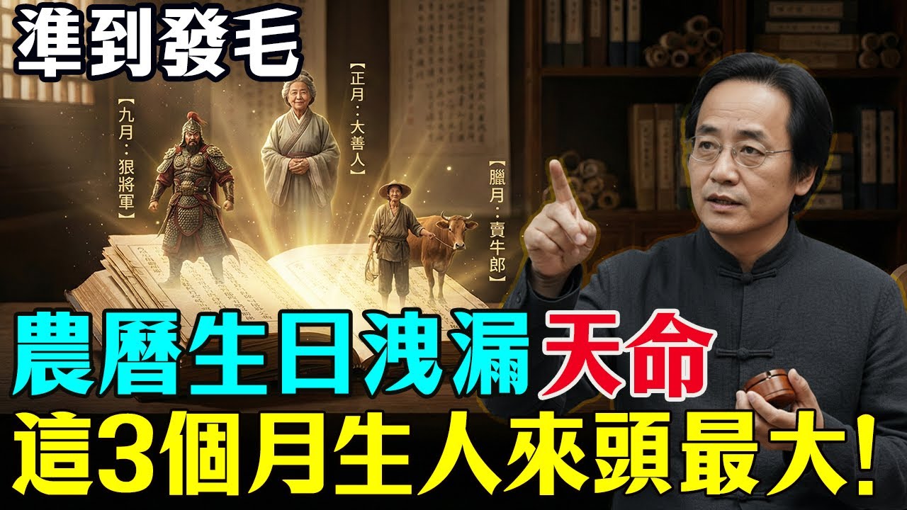 倪海廈：你的「農曆生日」洩漏了你的前世今生！這3個月生人來頭最大！快來看看你是什麽命？#倪海廈 #易經 #命理 #修行 #心靈暖流 #因果 #國學智慧 #命運 #天紀 #農曆生日