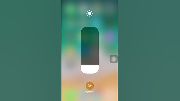 iOS 11 night shift on/off