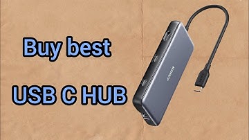 buy top best USB C HUB Anker 555 USB-C Hub (8-in-1), with 100W Power Delivery, 4K 60Hz HDMI Port