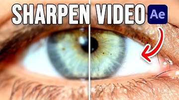 How To Sharpen Video In After Effects (Increase Quality)