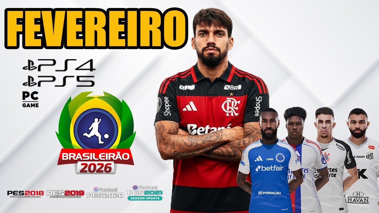 SAIU NOVO OPTION FILE DE FEVEREIRO COM BRASILEIRÃO 2026 PS4/PS5 EXCLUSIVOOO