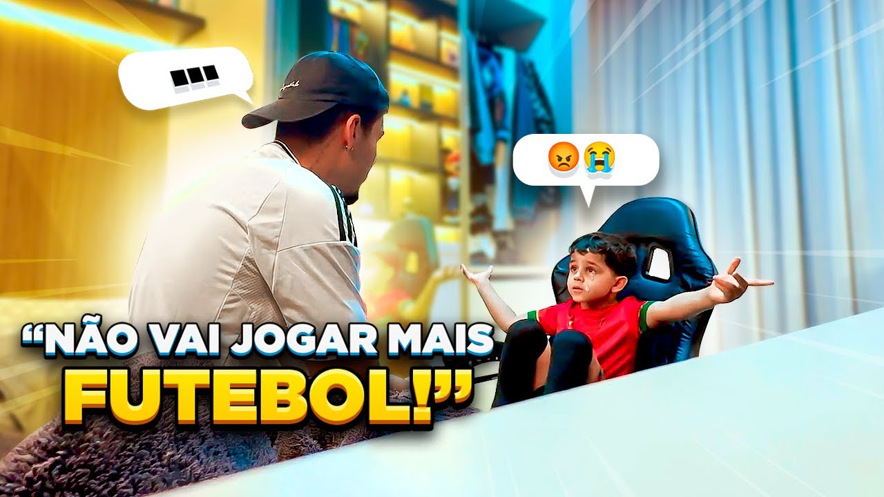 TROLEI MEU IRMÃOZINHO DIZENDO QUE ELE NÃO VAI JOGAR MAIS BOLA!