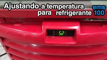 Ajustando a temperatura para refrigerantes, controlador EMS 100