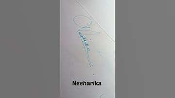 Neeharika name signature|Signature style|Write With Ahalya #shorts #youtubeshorts #signature #sign