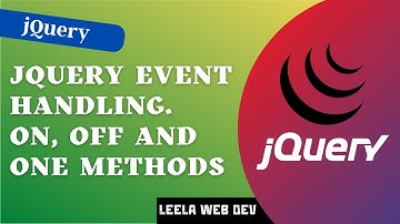 11. jQuery Event Handling using on, off, one methods - jQuery