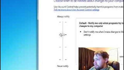 Windows 7 UAC Control Changes and overview