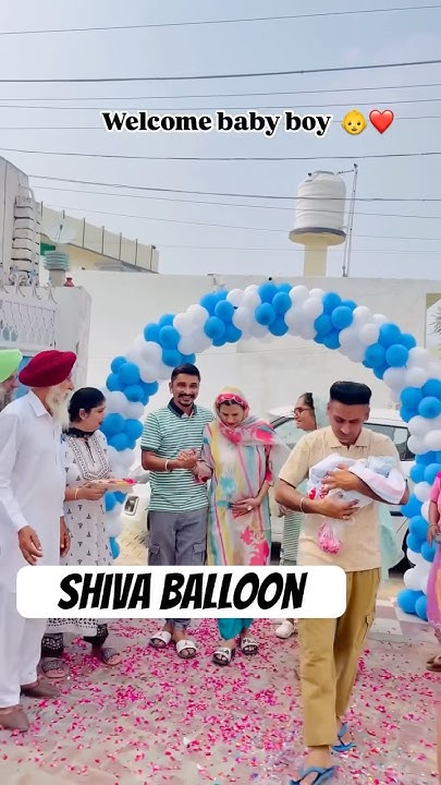 welcome-baby-boy-balloon-decoration-ideas-at-home-new-born-baby-boybaby