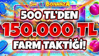 🍭 Sweet Bonanza Küçük Kasa 🍭 500 TL ile 150.000 TL Aldık | Slot Oyunları Küçük Kasa Büyük Kazançlar