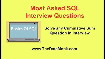 Cumulative sum in SQL - Hindi Tutorial | Solve any cumulative sum question in interview