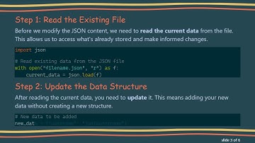 How to Write to a JSON File in Python Without Losing Existing Data