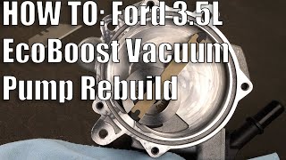 How to rebuild a Ford EcoBoost 3.5L Vacuum pump  to stop it leaking engine oil using an RKX kit.