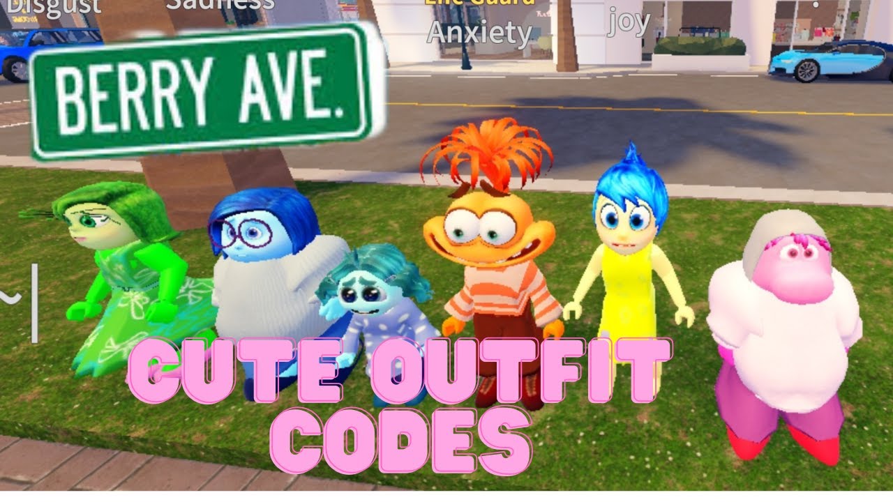 Berry avenue inside out 2 outfit codes - YouTube